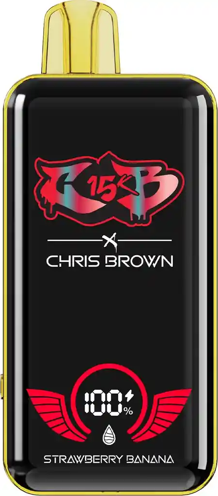 Vape Chris Brown 15.000 Puffs - Strawberry Banana