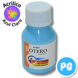 Tarro Pintura Acrilica Botero 60ml Azul Claro