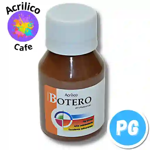 Tarro Pintura Acrilica Botero 60ml Cafe