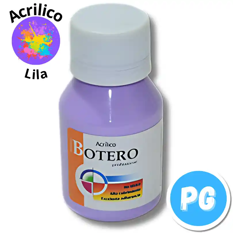 Tarro Pintura Acrilica Botero 60ml Lila