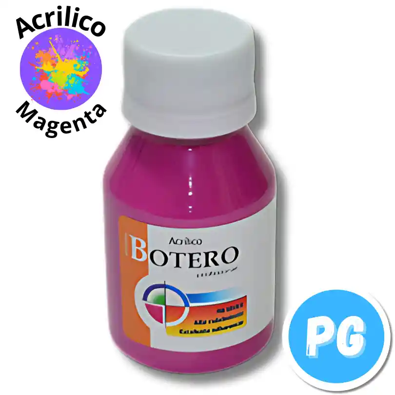 Tarro Pintura Acrilica Botero 60ml Magenta