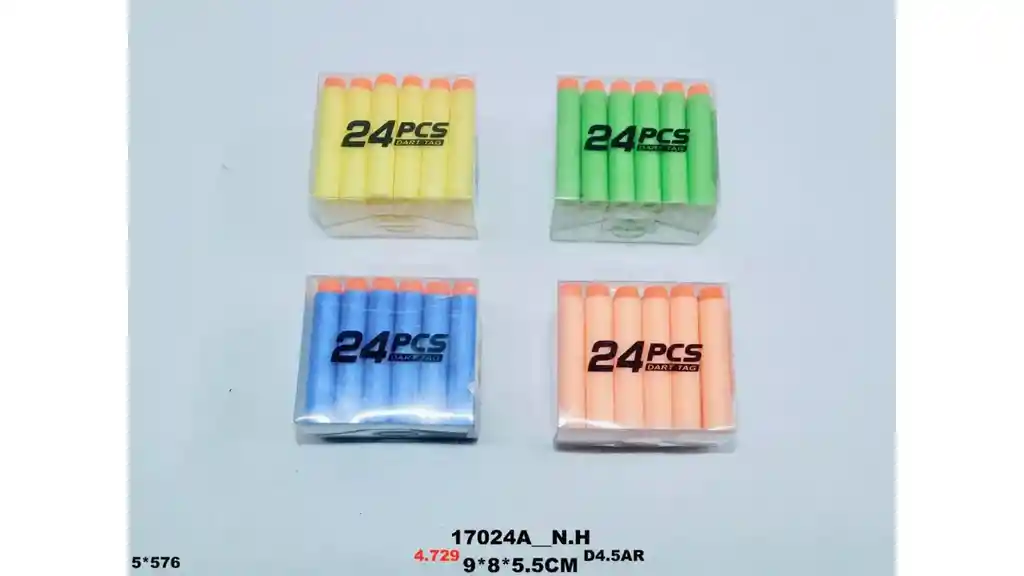 Dardos Espuma Repuestos 24 Und Juego