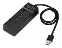 Hub 4 Puertos Usb 3.0 5gbps 30 Cm Indicador Led Super Rapido!