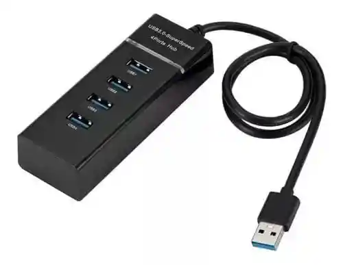 Hub 4 Puertos Usb 3.0 5gbps 30 Cm Indicador Led Super Rapido!