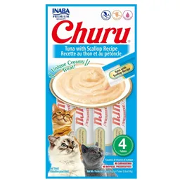 Churu Atun Y Comida Del Mar X4 56gr