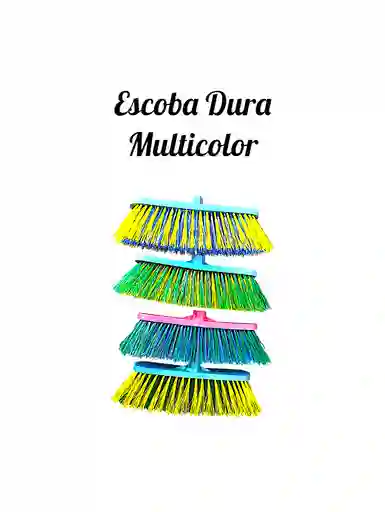 Escoba Dura Superior Multicolor
