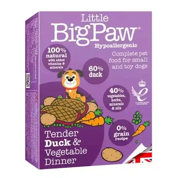 Bandeja Little Big Paw Perro Sabor Pato X150g