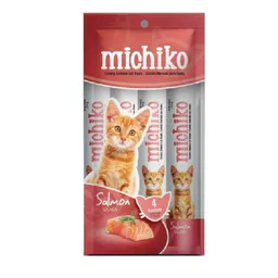 Michiko Comida Húmeda X4 Unidades Sabor Salmón