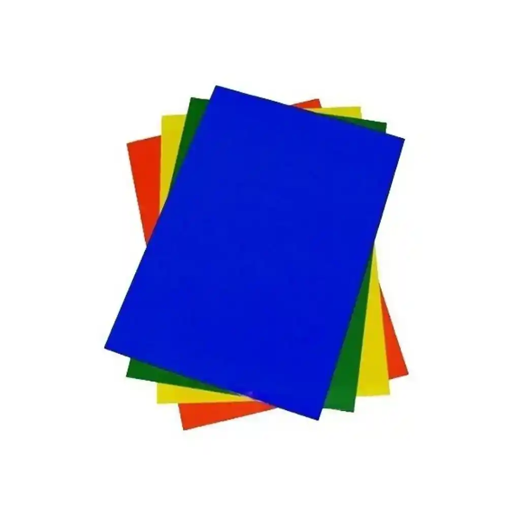 Papel Silueta Colores Surtido Octavo 1/8 X 7und