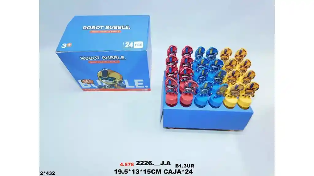 Burbujero Bubble Robot Juguete Burbujas X 1und