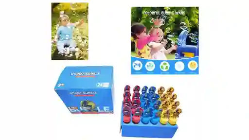 Burbujero Bubble Robot Juguete Burbujas X 1und