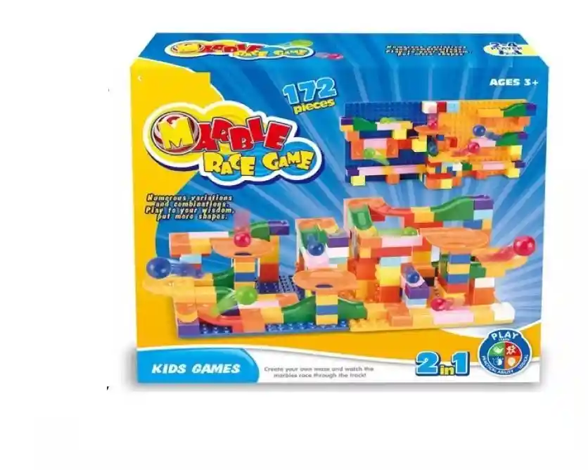 Juego Construcción De Laberintos 172 Piezas Tipo Legoo Niños