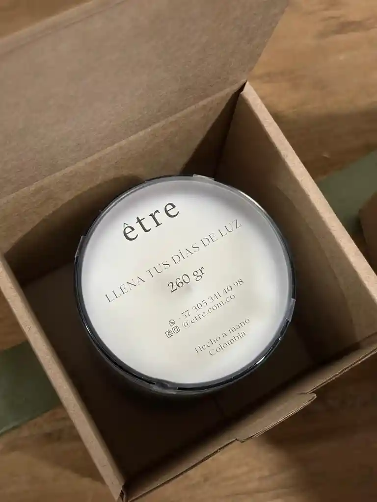 Vela Être 260gr En Caja De Regalo