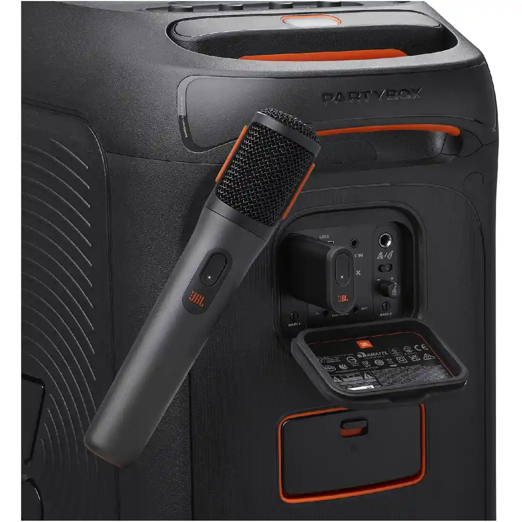 Jbl Partybox Wireless Microfono 2 Unidades Negro