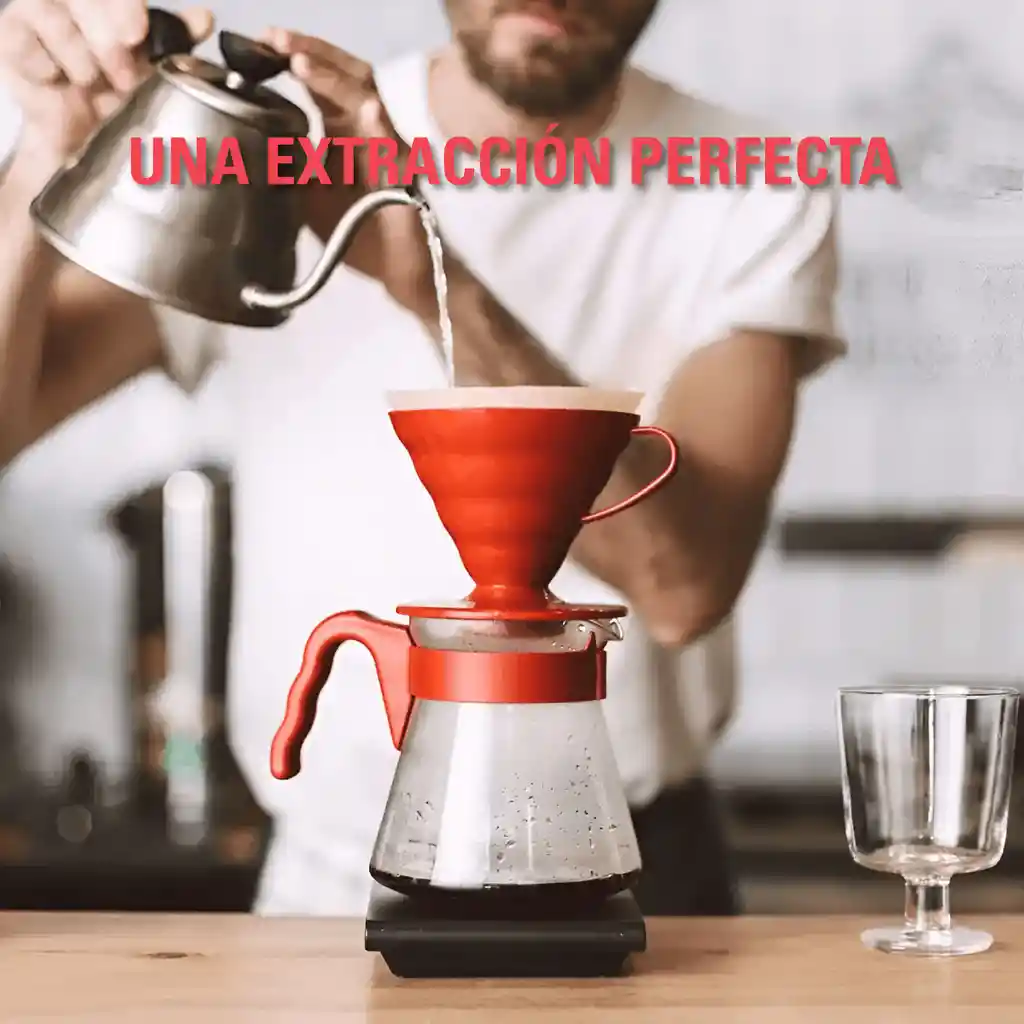 Hario Kit Dripper V60 Rojo Original