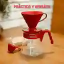 Hario Kit Dripper V60 Rojo Original