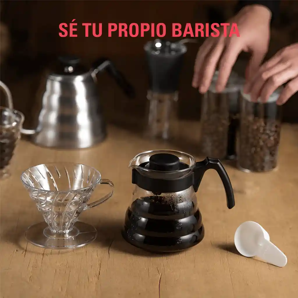 Kit Dripper V60 Hario Transparente Original