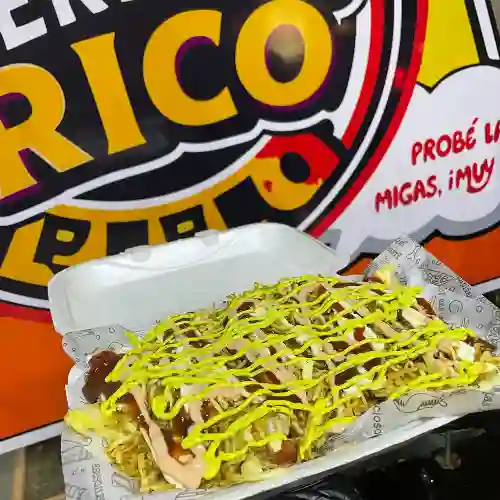Salchipapa Mordelona