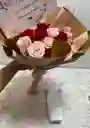 Combo Ramo De Flores Mas Caja De Fresas Con Chocolate
