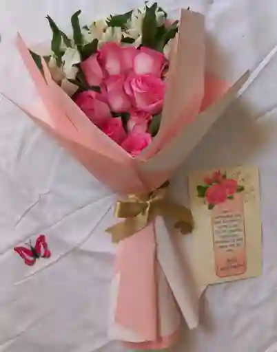 Ramo Rosas Y Astromelias