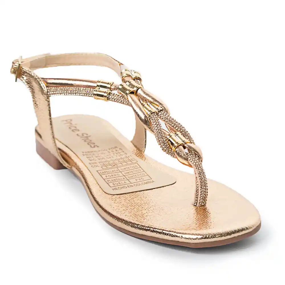 Price Shoes Sandalias Planas Para Mujer 3322170ororosa