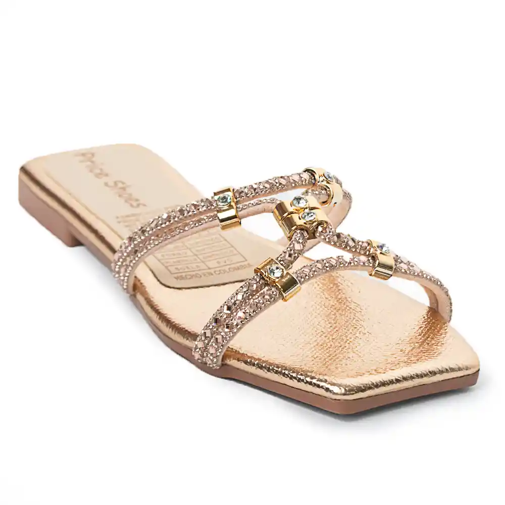 Price Shoes Sandalias Planas Para Mujer 3322146ororosa