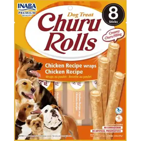 Dog Snack Churu Rolls 8p Pollo 96gr