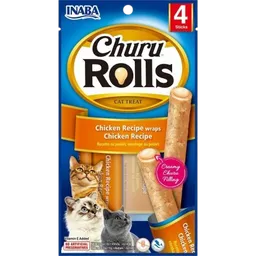 Cat Snack Churu Rolls 4p Pollo 40 Gr