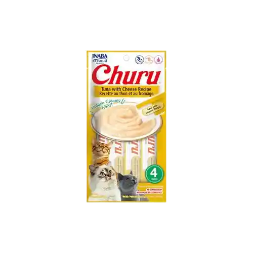 Inaba Churu Atun Y Queso 4 X 14 Gr