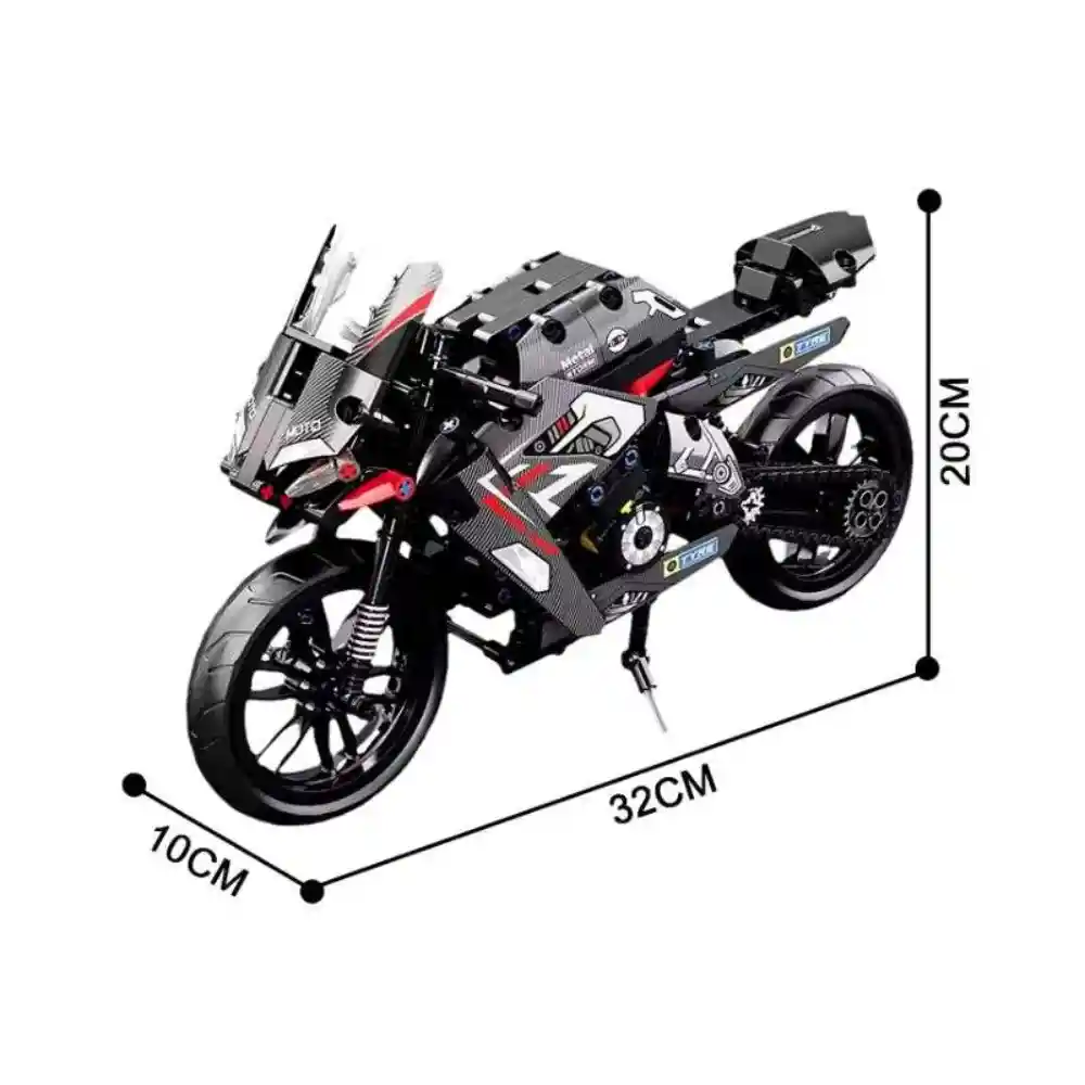 Motocicleta Armable 458 Piezas Lego Motorbike Armatodo 3d