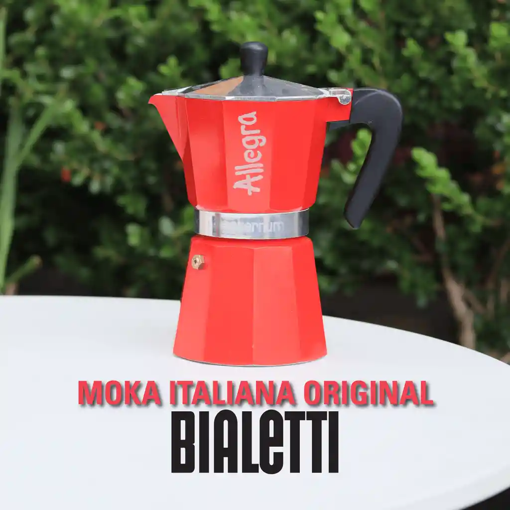 Cafetera Moka Italiana Bialetti Allegra Original (6 Tazas)