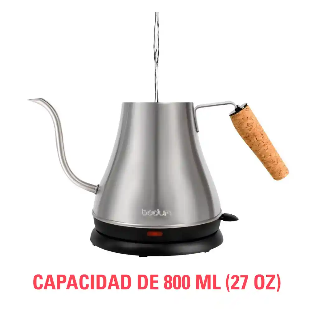 Hervidor Eléctrico Jarra Cuello De Ganso Bodum Melior 800 Ml