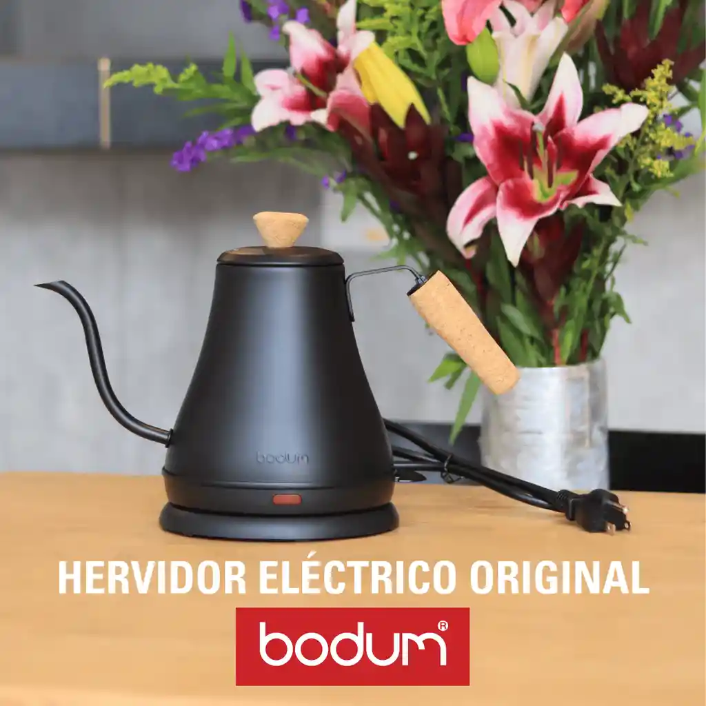 Hervidor Eléctrico Jarra Cuello De Ganso Bodum Melior 800 Ml