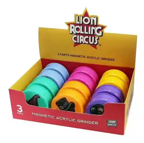 Grinder Acrilico Lion Rolling Circus