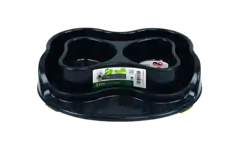 Eco Heart Bowl - 2 x 500 ml  Black