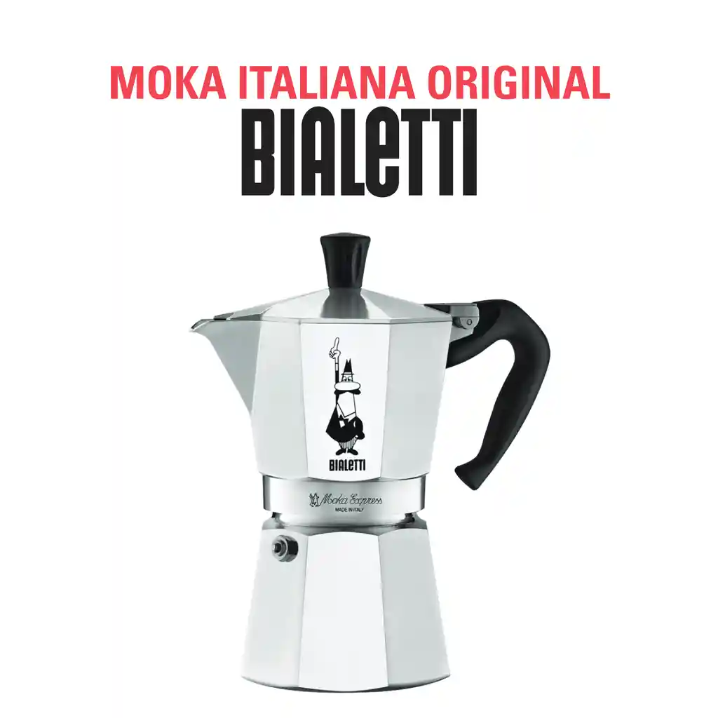 Cafetera Italiana Moka Express Bialetti Original (3 Tazas)