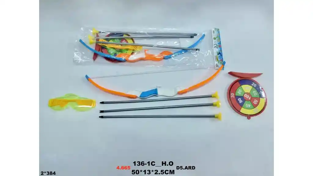 Arco Juguete Lanzador Flechas Niños Tablero Tiro Al Blanco