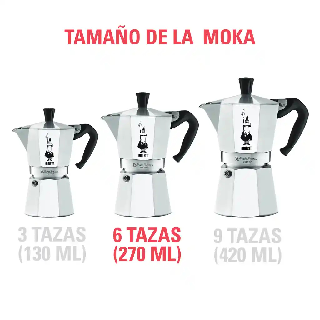 Cafetera Italiana Moka Express Bialetti Original (6 Tazas)