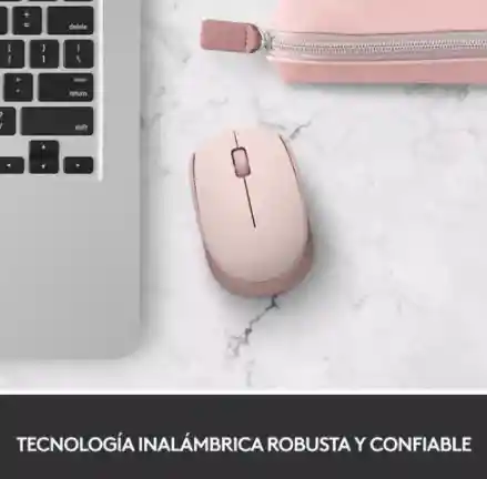 Logitech M170, Mouse Inalámbrico Cómodo Y Portátil, Rosado Color Rosa