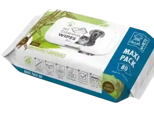 Pet Cleaning Wipes Bamboo - Maxi Pack 20 X 15 Cm - 80 Pcs