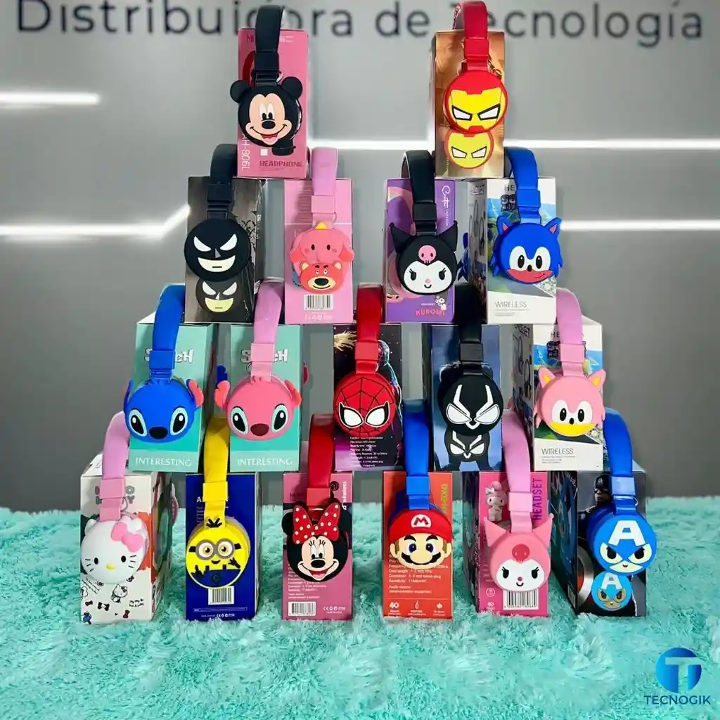 Diadema Bluetooth De Personajes Infantiles