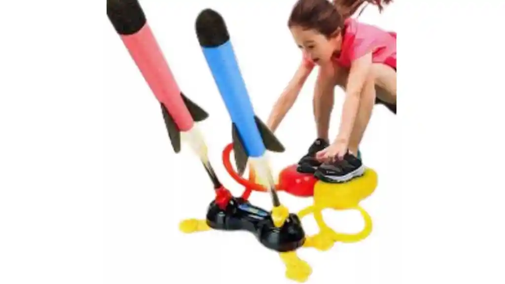 Lanzador De Cohetes De Juguete Para Niños Luces Juego Regalo