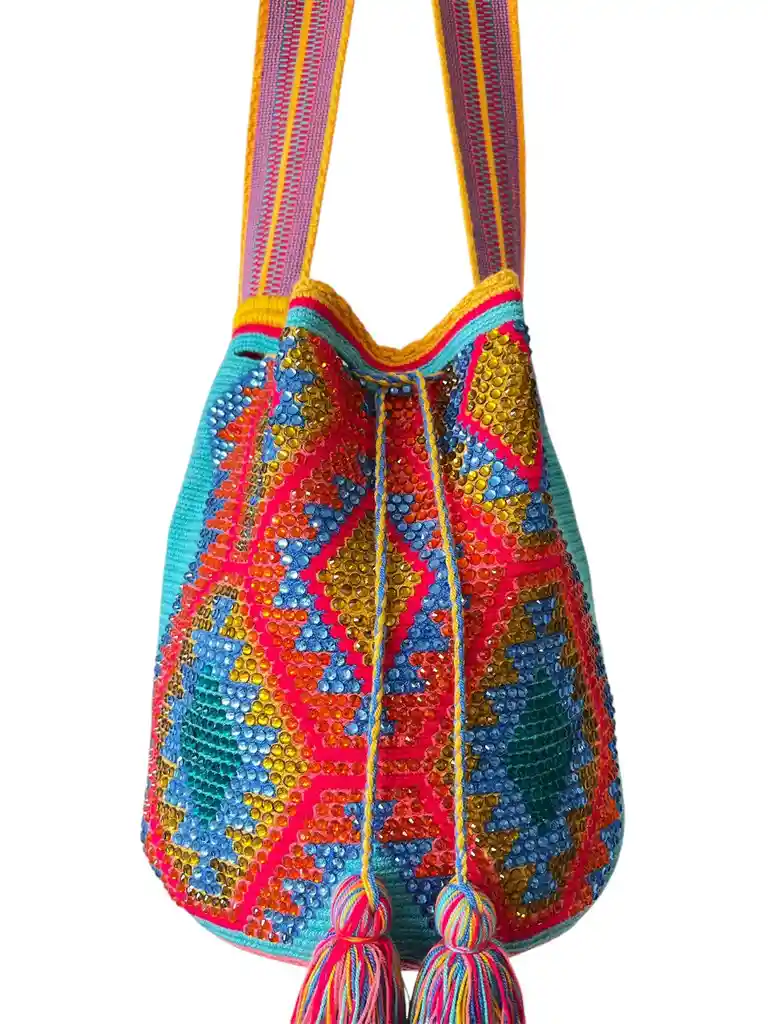 Wayuu Bag Grande Con Cristales