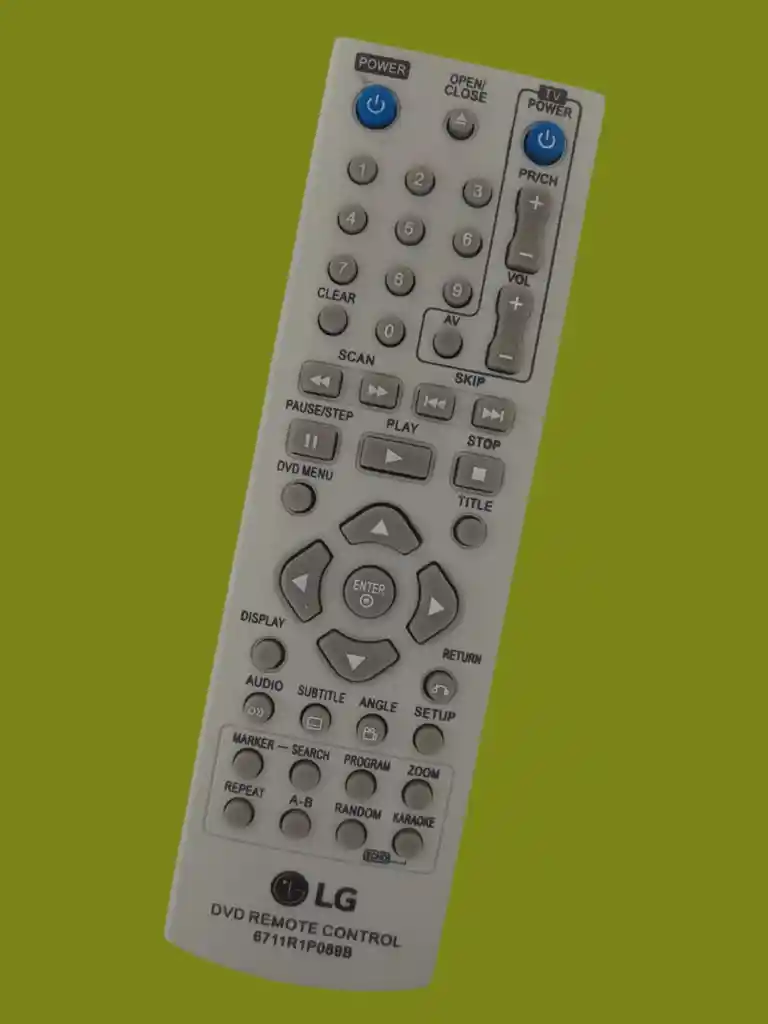 Control Remoto Para Dvd Lg 6711r1p089b
