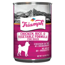 Lata Triumph Perro Chicken Veget X 374gr (pollo Vegetales)