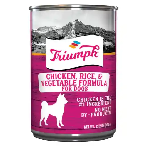 Lata Triumph Perro Chicken Veget X 374gr (pollo Vegetales)