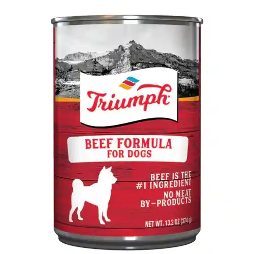 Lata Triumph Perro Beef X 374gr (carne)