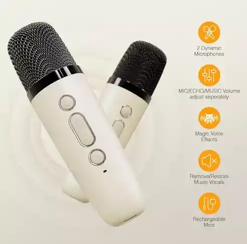 Karaoque Kit Parlante Y Microfono Con Bluetooth