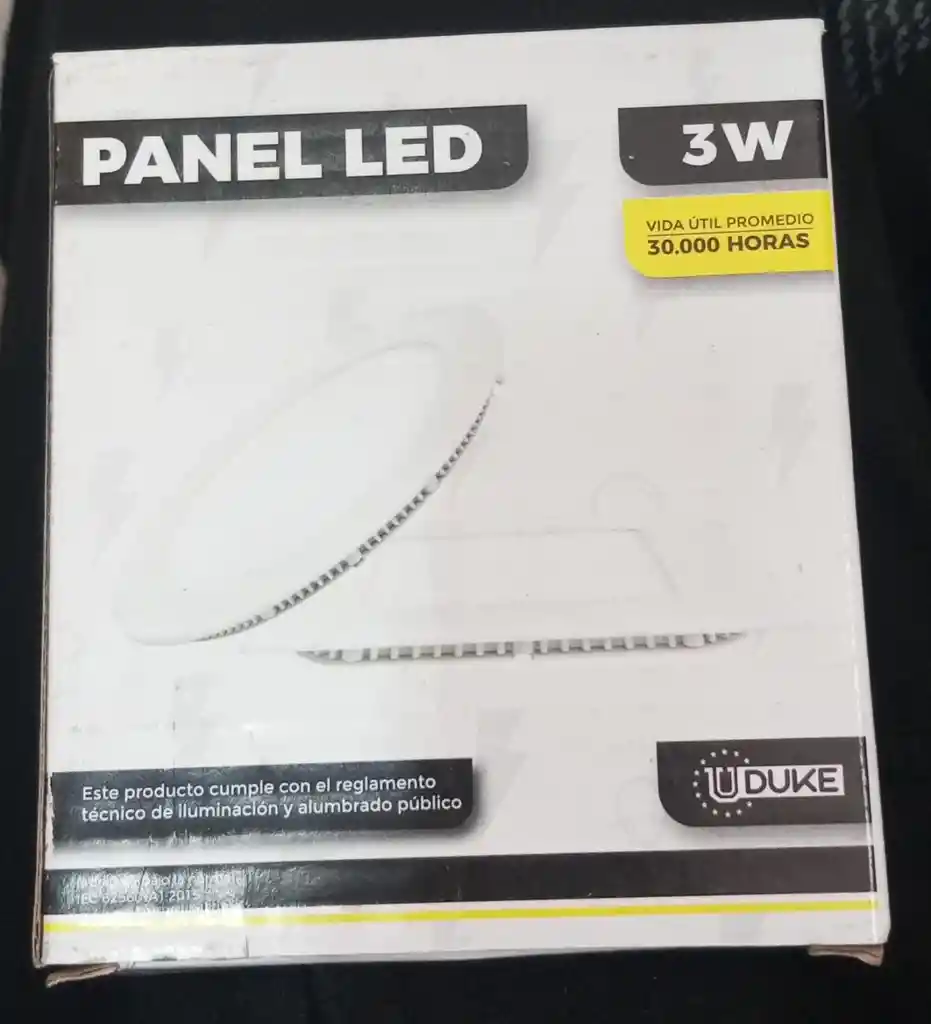 Panel Led 3w Redondo Incrustar