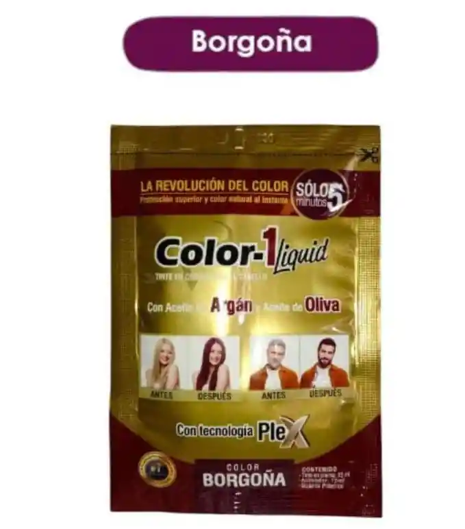 Tinte Liquido Color Borgoña Color -1